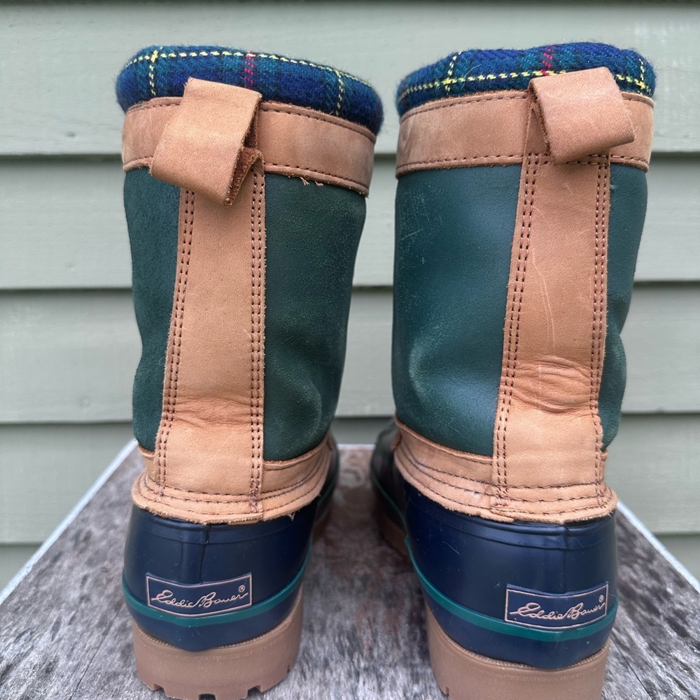 Vintage Eddie Bauer Classic Sherpa/Fleece Lined Winter Duck Boots - Picture 4 of 9